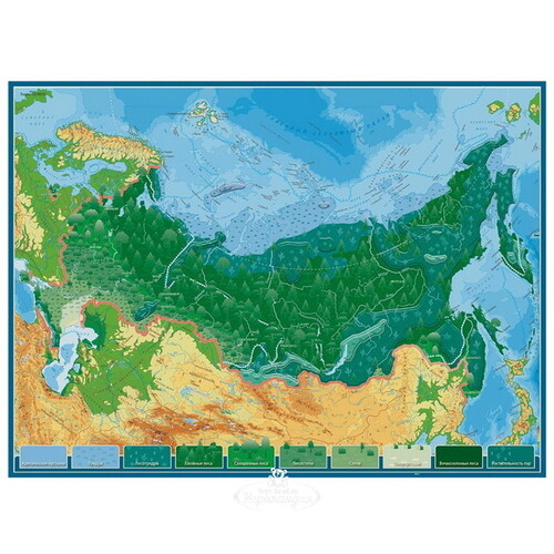 Географический пазл Животные и Природные Зоны России 46*34 см АГТ-Геоцентр