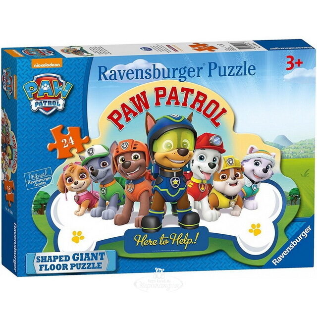 Пазл для малышей Щенячий патруль, 24 элемента Ravensburger