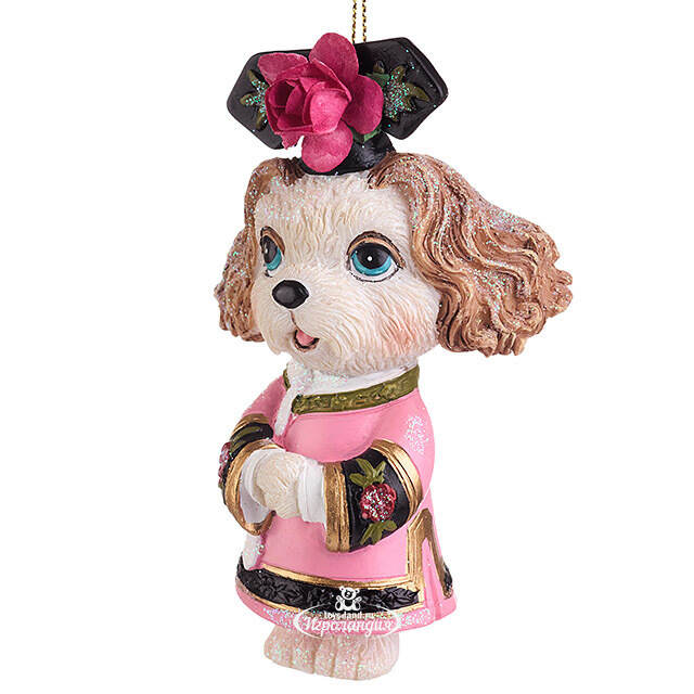 Елочная игрушка Собачка Спаниель 10 см Goodwill