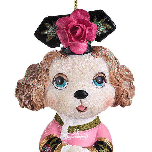 Елочная игрушка Собачка Спаниель 10 см Goodwill