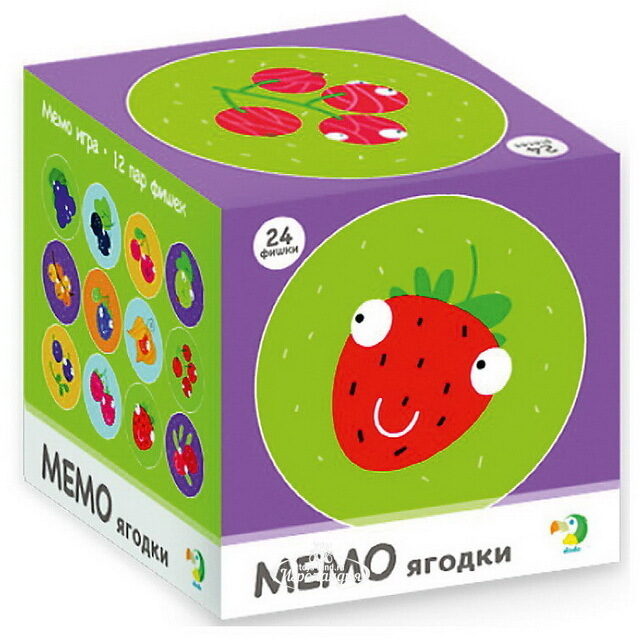 Игра-мемо Ягодки, 24 фишки DoDo