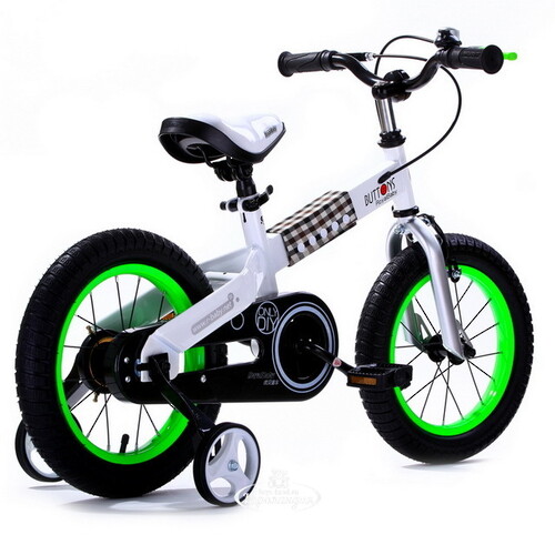 Двухколесный велосипед Royal Baby Buttons Steel 14" зеленый Royal Baby