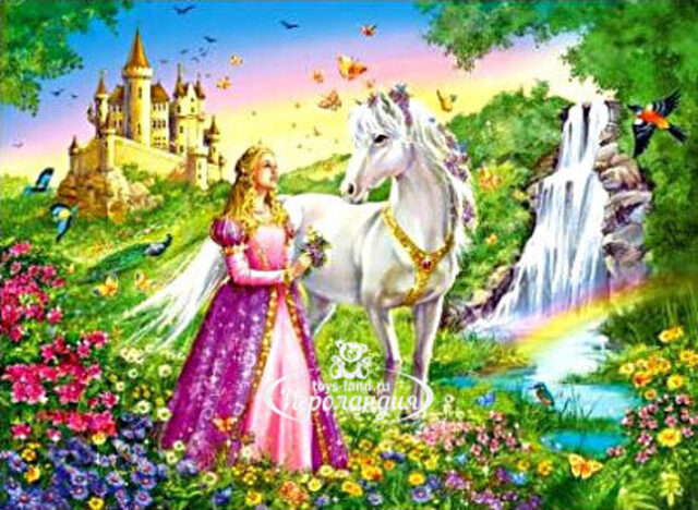 Пазл "Принцесса и конь", 200 элементов, 36х49 см Ravensburger