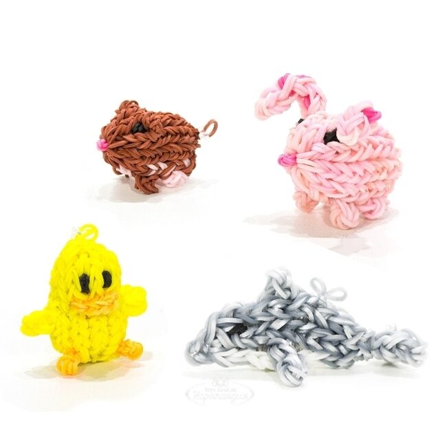 Резиночки для плетения, цвет: светло-розовые Rainbow Loom