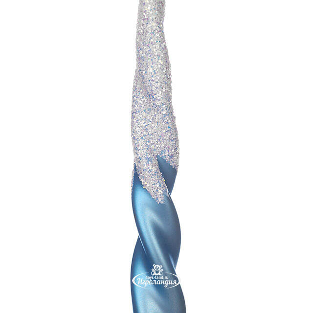 Верхушка Энергия 26 см синяя, стекло Фабрика Елочка