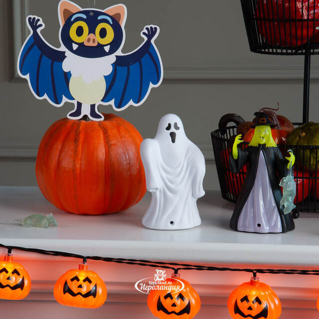 Светящаяся фигурка Хэллоуин - Ведьма, 14 см, со звуком, на батарейках Koopman