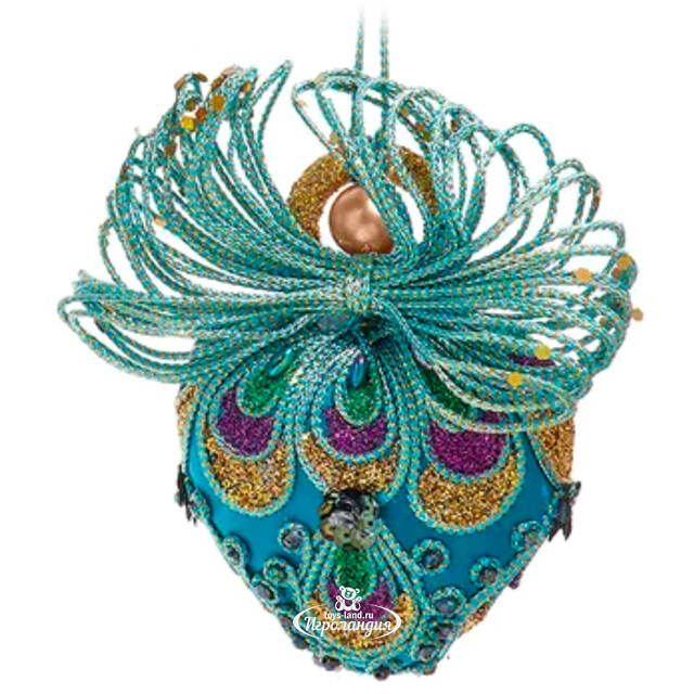 Елочная игрушка Перышко Павлина - Sunrise 17 см, подвеска Kurts Adler