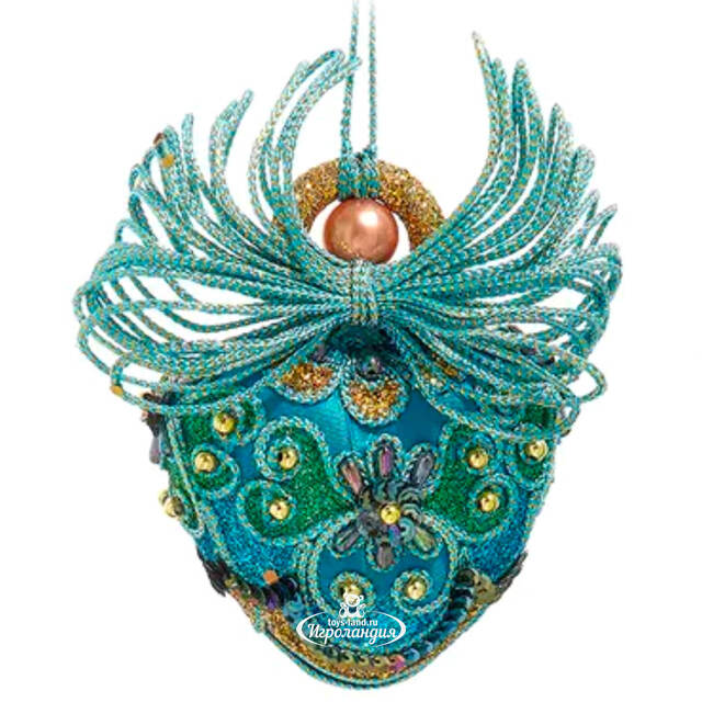 Елочная игрушка Перышко Павлина - Dawn 17 см, подвеска Kurts Adler