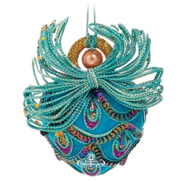 Елочная игрушка Перышко Павлина - Sunset 17 см, подвеска Kurts Adler