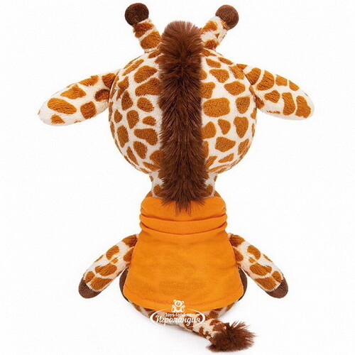Мягкая игрушка Жирафик Жан в оранжевой футболке 15 см коллекция Сафарики Budi Basa