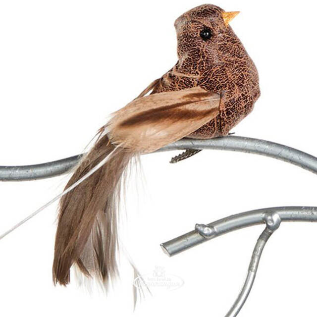 Елочная игрушка Птичка Мирабелла 14 см, клипса Goodwill