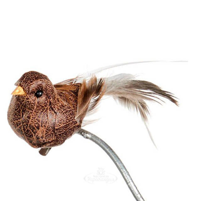 Елочная игрушка Птичка Мирабелла 14 см, клипса Goodwill