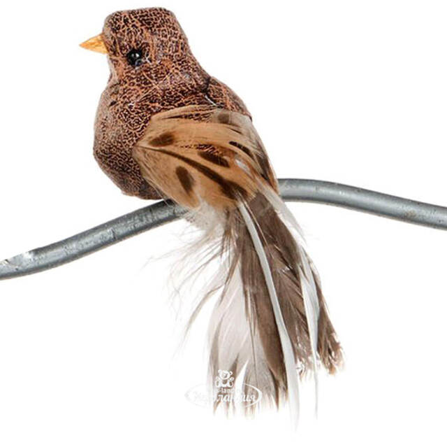 Елочная игрушка Птичка Мирабелла 14 см, клипса Goodwill