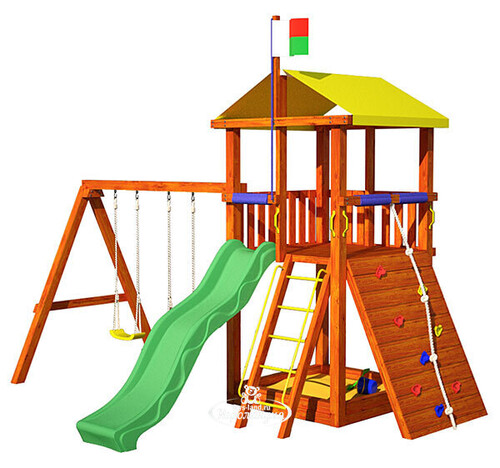 Детская игровая площадка "Мадагаскар" для улицы, дерево купить в  интернет-магазине Игроландия toys-land.ru, ДИП-18, цена: 60000 ₽
