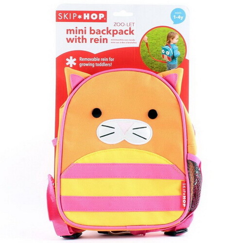 Мини-рюкзак с поводком для малышей Кошка Чейз 23 см Skip Hop
