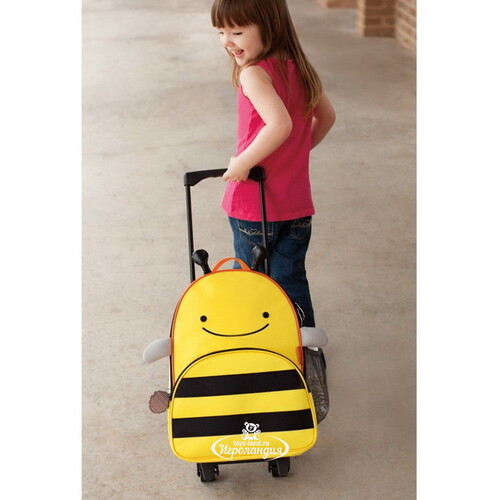 Детский чемодан на колесиках Пчела Бруклин 32*46 см Skip Hop