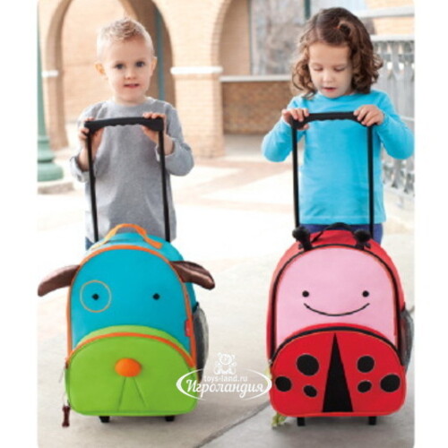 Детский чемодан на колесиках Божья коровка Ливи, 32*46 см Skip Hop