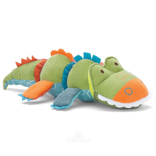 Развивающая мягкая игрушка Крокодил 36 см с трещоткой Skip Hop