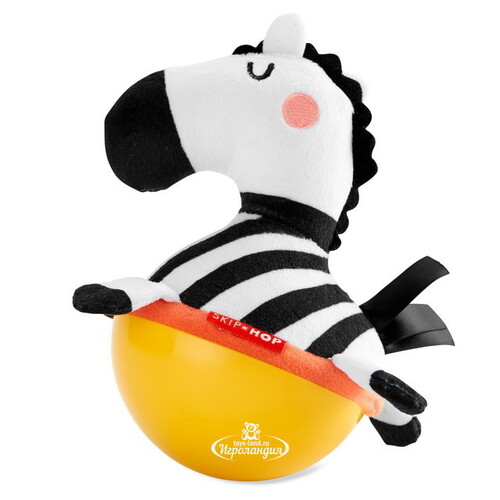 Развивающая игрушка для малышей Зебра-неваляшка 18 см Skip Hop