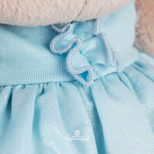 Мягкая игрушка Зайка Ми в голубом платье со звездой 23 см коллекция Город Budi Basa