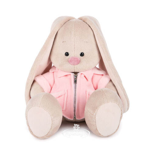Мягкая игрушка Зайка Ми в розовой меховой курточке 23 см коллекция Город Budi Basa