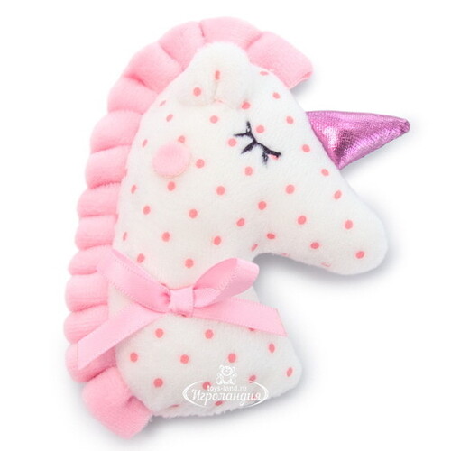 Мягкая игрушка Зайка Ми с розовой подушкой-единорогом 18 см Budi Basa