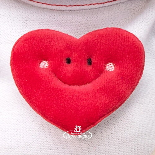 Мягкая игрушка Зайка Ми в футболке с сердцем 23 см Budi Basa