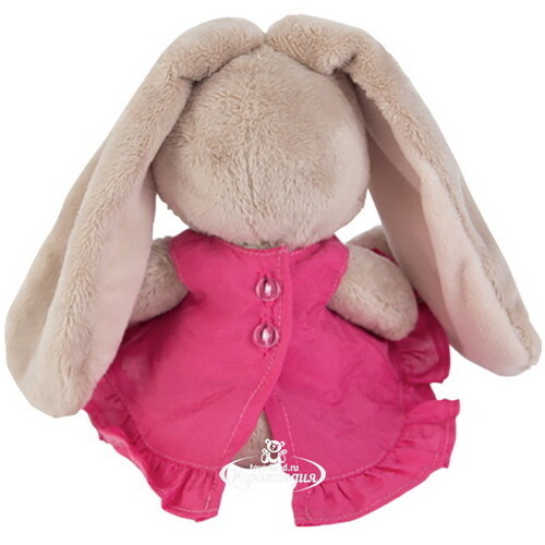 Мягкая игрушка Зайка Ми в розовом сарафанчике с ромашкой 15 см коллекция Малыши Budi Basa