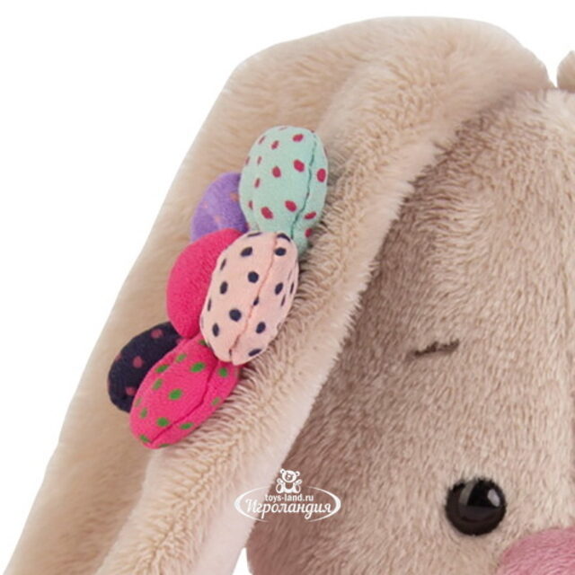 Мягкая игрушка Зайка Ми в розовом сарафанчике с ромашкой 15 см коллекция Малыши Budi Basa (Буди Баса)