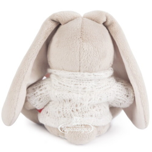 Мягкая игрушка Зайка Ми в вязаном свитере 15 см коллекция Малыши Budi Basa