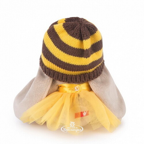 Мягкая игрушка Зайка Ми в шапке-пчелка 15 см коллекция Малыши Budi Basa