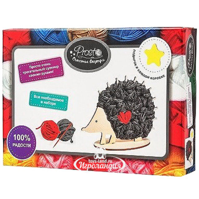 Набор для декорирования нитками Ежик Prosto (Просто)