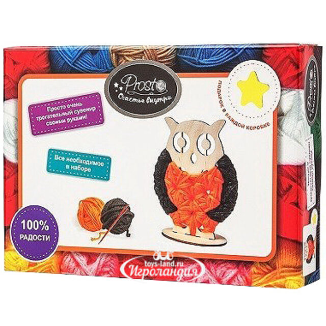 Набор для декорирования нитками Сова Prosto