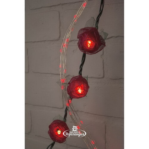 Гирлянда Лучи Росы 15*1.5 м, 200 красных MINILED ламп, серебряная проволока, IP20 BEAUTY LED