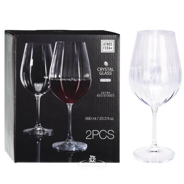 Бокал для вина Лиастольф 690 мл, 2 шт, стекло Koopman