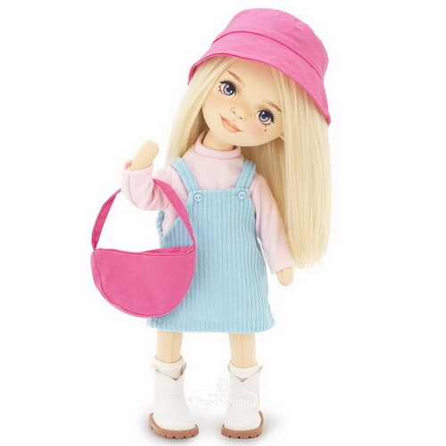 Мягкая кукла Sweet Sisters: Mia в голубом сарафане 32 см, коллекция Весна Orange Toys