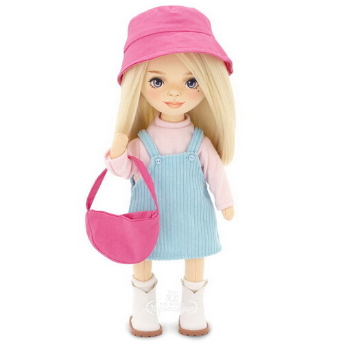 Мягкая кукла Sweet Sisters: Mia в голубом сарафане 32 см, коллекция Весна Orange Toys