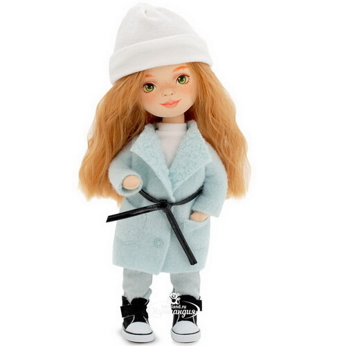 Мягкая кукла Sweet Sisters: Sunny в пальто мятного цвета 32 см, коллекция Европейская зима Orange Toys