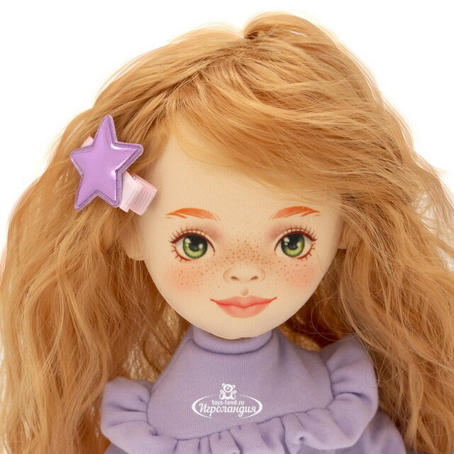 Мягкая кукла Sweet Sisters: Sunny в сиреневой кофте 32 см, коллекция Весна Orange Toys