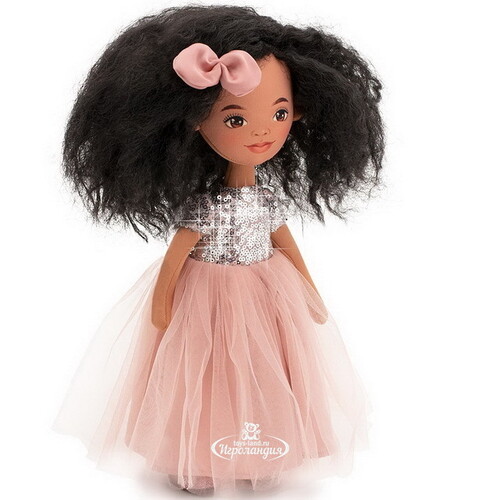 Мягкая кукла Sweet Sisters: Tina в розовом платье 32 см, коллекция Вечерний шик Orange Toys