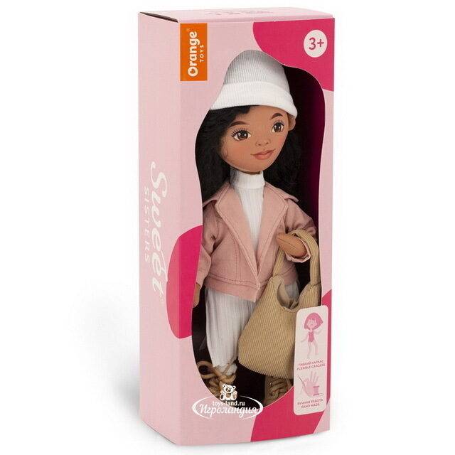 Мягкая кукла Sweet Sisters: Tina в розовом жилете 32 см, коллекция Весна Orange Toys