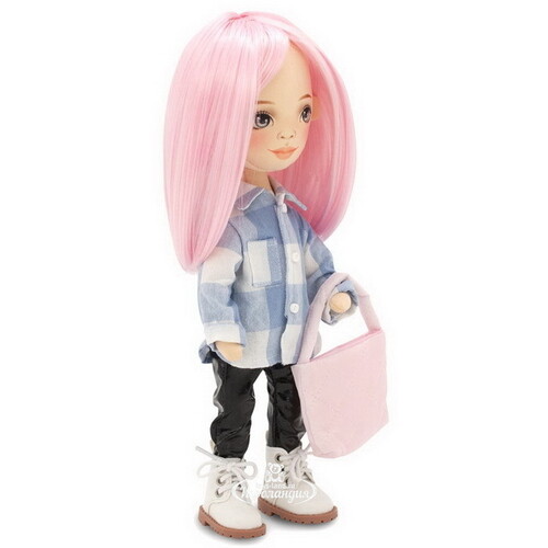 Мягкая кукла Sweet Sisters: Billie в клетчатой рубашке 32 см, коллекция Весна Orange Toys