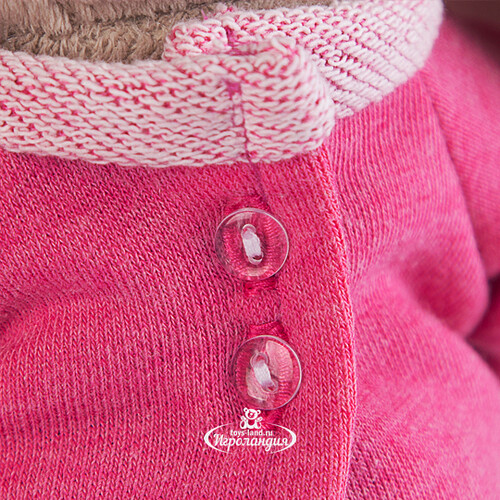 Мягкая игрушка Зайка Ми в розовом платье с вишенкой 25 см коллекция Город Budi Basa