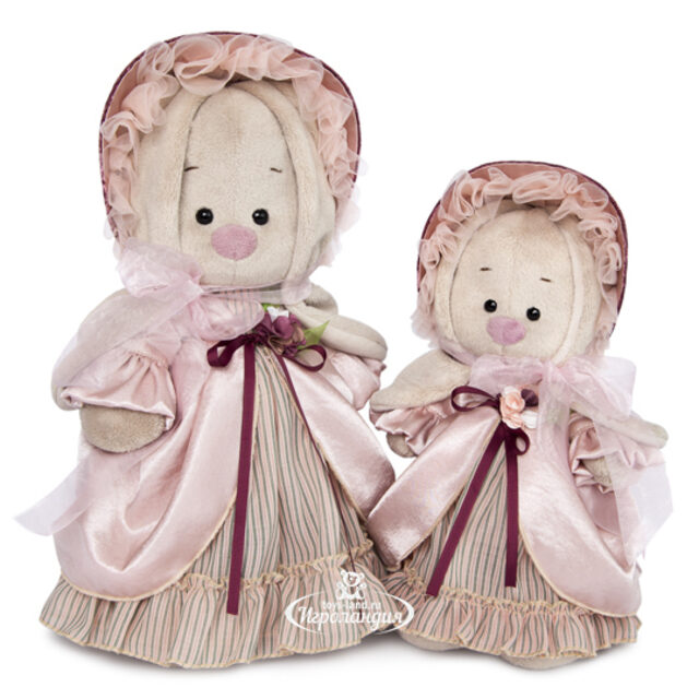 Мягкая игрушка Зайка Ми барышня в жемчужном 25 см коллекция Барышня и Кавалер Budi Basa