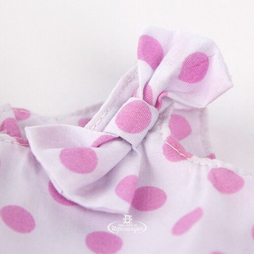 Одежда для Зайки Ми 25 см - Пижама Розовый горошек Budi Basa