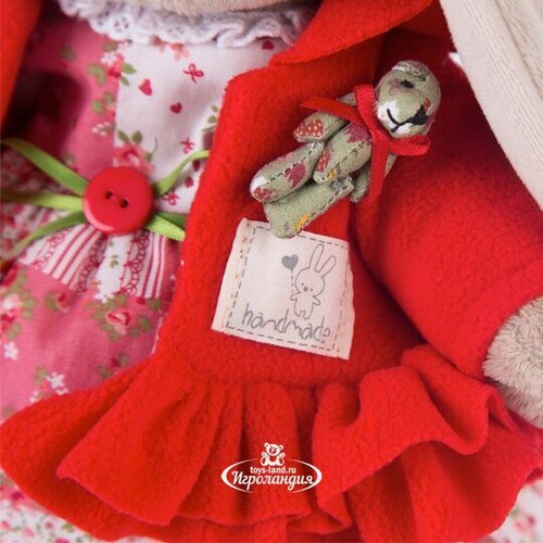 Мягкая игрушка Зайка Ми Маково-красная 25 см коллекция Прованс Budi Basa