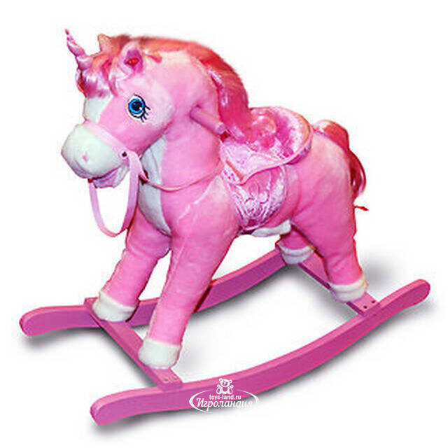 Лошадка-качалка "Единорог", 46 см Keel Toys (Кил Тойс)