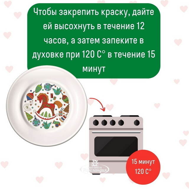 Набор для росписи Тарелка-Раскраска - Лошадка Раскрась и подари