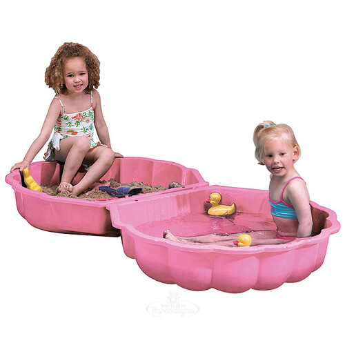 Песочница-бассейн детская Ракушка, 87*78*20 см, розовый Paradiso