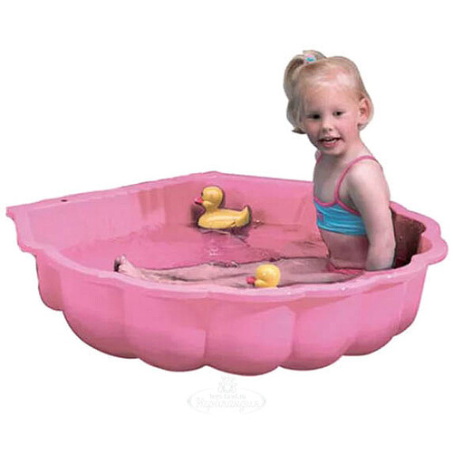 Песочница-бассейн детская Ракушка, 87*78*20 см, розовый Paradiso